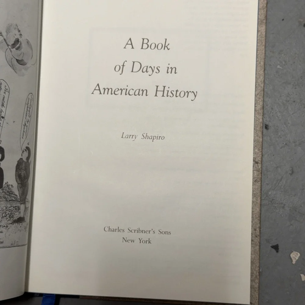 A Book of Days in American History - Hardcover‎ By Shapiro, Larry - like New